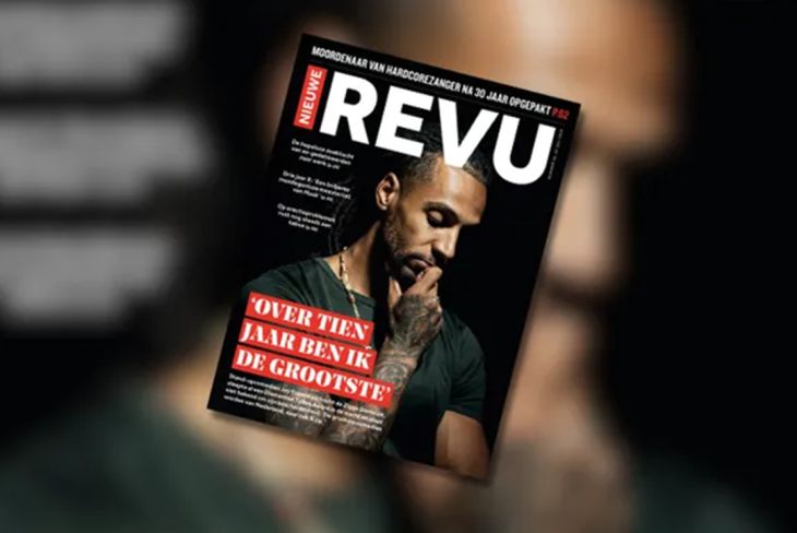 Jay Francis op de cover van de Nieuwe Revu Jay Francis op de cover van de Nieuwe Revu